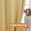 Awesome Home  Linen Blend Privacy and Light Filtering Texture Grommet Pair(2 Panels) - 4 of 4