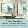 Keonjinn Framed Wall Mirror, Modern Rectangular Bathroom Vanity Mirror, Wall Mounted - 3 of 4