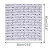 INSPIRE CHIC Women's Geometric Printed Cotton Linen Lace Trim Square Scarves 1Pc - 3 of 4