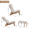 GRANDPATIO Patio Aluminum Adjustable Chair With Ottoman - 4 of 4