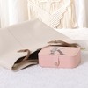 Unique Bargains Letter Travel Women Girls Birthday Gifts Portable PU Leather Jewelry Storage Display Holder - 4 of 4