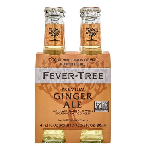 Fever-tree Premium Ginger Ale Bottles - 4pk/6.8 Fl Oz : Target