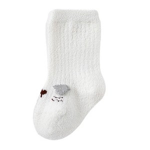 MyKids-Usa Baby Cartoon Pattern Coral Fleece Comfy Mid-Tube Socks - 1 of 4