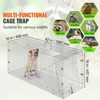 VEVOR Live Animal Cage Trap, 42" x 16" x 18" Humane Cat Trap Galvanized Iron, Folding Animal Trap with Handle for Stray Dogs, Armadillos, Raccoons - 3 of 4