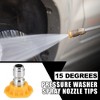 Unique Bargains High Pressure Washer Spray Nozzle Tips Quick Connector 5 Pcs - 2 of 4