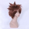 Unique Bargains Women's Wigs 12" Brown with Wig Cap Straight Hair - 3 of 4