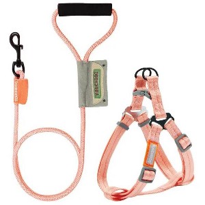 Racxily 2-in-1 Durable Nylon Dog Harness and Leash, with Soft Padded Handle,Escape Proof and Quick Fit to Adjust Dog Harness - 1 of 4