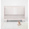 Bacati - Baseball Red/Gray Muslin 100 percent Cotton Universal Baby US Standard Crib or Toddler Bed Fitted Sheet - 4 of 4