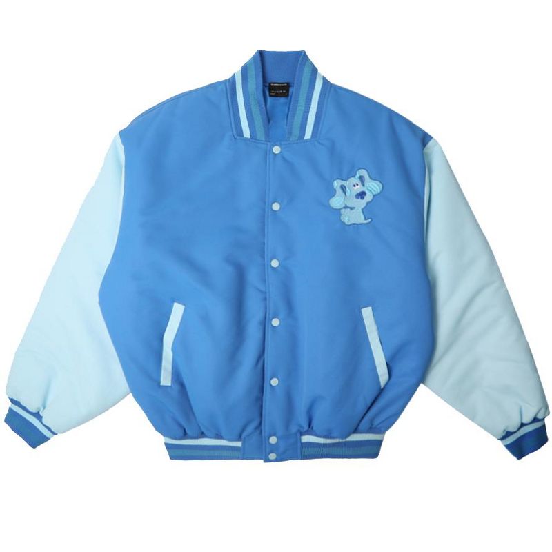 Blue's Clues Embroidered Blue Long Sleeve Varsity Jacket, 1 of 4
