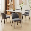 Dining Chair Set of 6,Modern Upholstered Kitchen Chairs with Ergonomic Back Support,265lbs Capacity Dining Room Chairs with Wood Legs - 3 of 4