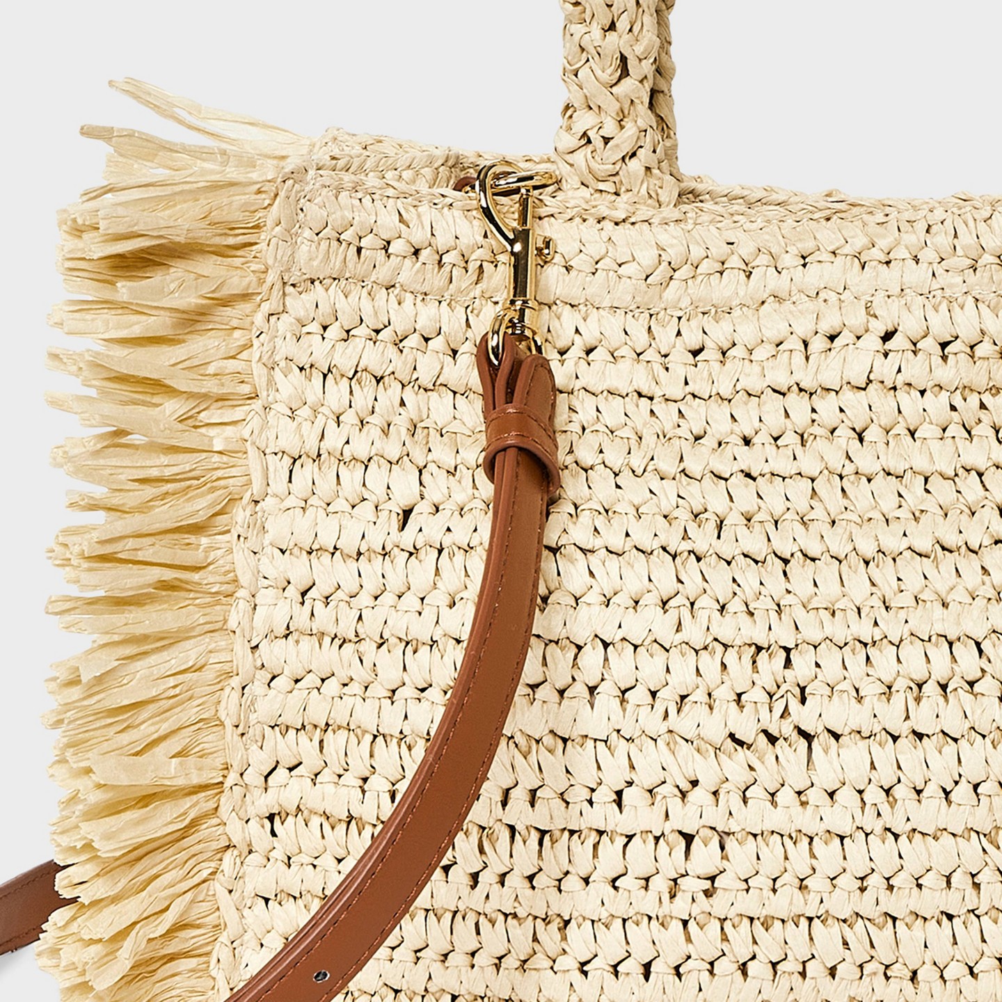 Сумка Universal Thread Straw Fringe Small Detachable Strap Crossbody Tote Handbag — фото 5