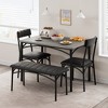 Whizmax Dining Table Set for 4, Kitchen Table with Upholstered Chairs and Bench, Kitchen Table Set for Small Space, Apartment, Home, Studio - 2 of 4