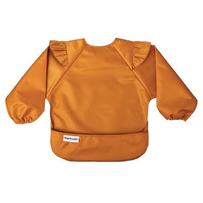 Tiny Twinkle Mess-Proof/Waterproof Long-Sleeve Baby Bib, Machine Washable Smock for Eating