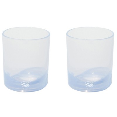 Silipint: Silicone Rocks Glasses 12oz: 2 pk - Icicle