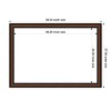 Amanti Art Yale Walnut Framed Magnetic Dry Erase Board - 4 of 4