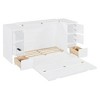 Full Size Murphy Bed with Drawers, Cabinets and USB Ports - 4 of 4