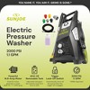 Sun Joe Electric Pressure Washer, Portable 14.9 Amp Corded Power Washer with Wheels, Extension Wand, and 5 Hose Nozzles, SPX3500, Black - 3 of 4