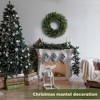 Vitalismo 24" Artificial Christmas Wreath Realistic Cypress Large Wreath with Dead Branches for Indoor/Outdoor Xmas Wall Door Hanging Decor - 2 of 4