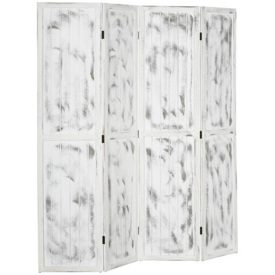 NicBex 67.00" H Room Divider Modern Folding Privacy Screen with Wood Legs for Home & Office