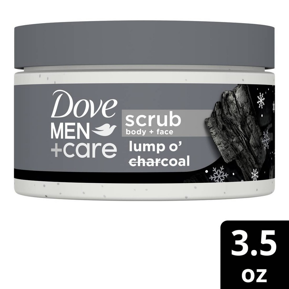 Dove Men+Care Body & Face Scrub - Lump O' Charcoal - 3.5oz