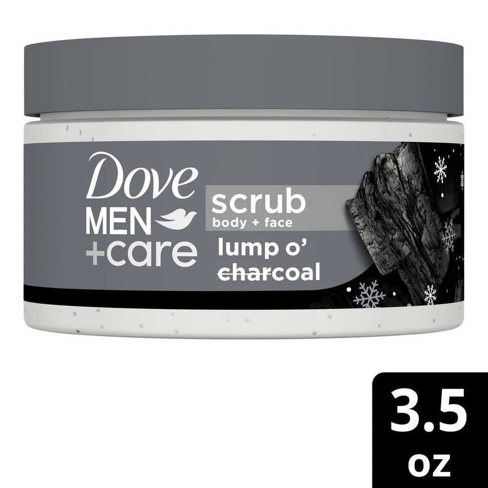 Dove Men+Care Body & Face Scrub - Lump O Charcoal - 3.5oz