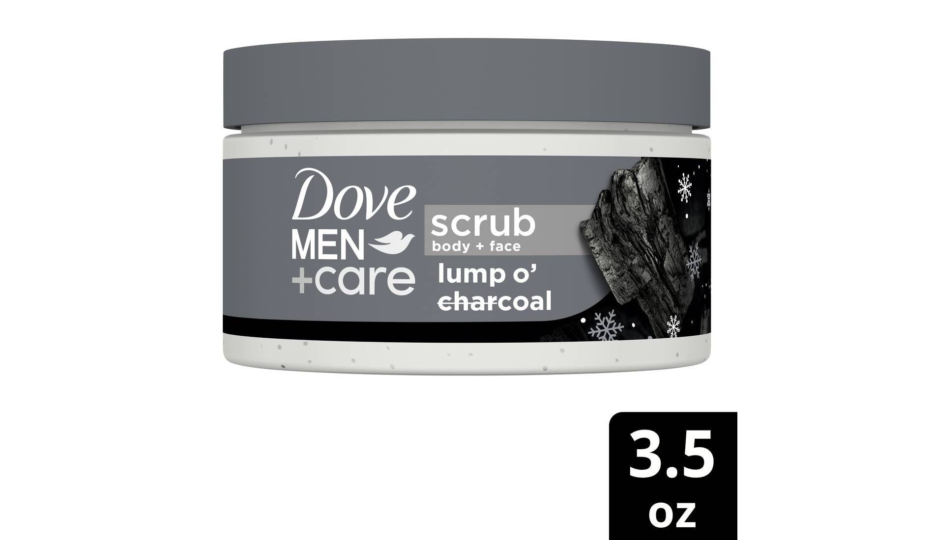Dove Men+Care Limited Edition Body & Face Scrub - Lump O' Charcoal - 3.5oz