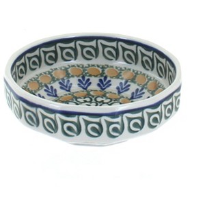 Blue Rose Polish Pottery 221 Ceramika Artystyczna Small Angular Bowl - 1 of 1