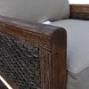 Courtyard Casual Bermuda FSC Teak 2 pc Swivel Glider and Ottoman Set  Includes:  One Swivel Glider and One Ottoman - 3 of 4