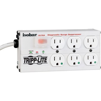 Tripp Lite Isobar Surge Protector Medical Metal 6 Outlet 15' Cord - Receptacles: 6 x NEMA 5-15R - 3330J