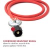 GasOne 6 ft Low Pressure Propane Regulator and Hose Connection Kit for LP/LPG Most LP/LPG Gas Grill, Heater and Fire Pit Table 2102 - 2 of 4