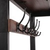 Kumasinova Mango Wooden Coat Rack with Bench Storage,Industrial Hall Tree with 5 Double Hooks,75.5" Clothes Rack for Entryway&Hallway - 4 of 4