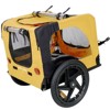 Akoasm Quick Detachable Folding Frame With Anti slip bottom plate & Hidden Towing Rope For Small And Medium Pets trailer - Yellow - 3 of 4