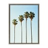 Sylvie Four Palm Trees Framed Canvas by Simon Te - Kate & Laurel All Things Decor - 2 of 4