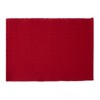 DII Solid Ribbed Placemat Set/6, Cardinal Red - 2 of 4
