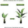 4 FT Artificial Banana Tree Fake Banana Leaves  Palm Tree Floor Plant Potted for Living Room, Office, and Bedroom Ambiance Enhancement - 2 of 4