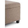 Sapphtopaz Modern Ottoman with Storage Upholstered End of Bed Bench with Stitching Detail Rectangle Storage Bench for Living Room - 2 of 4
