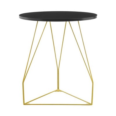 Orlando Accent Table Black/Gold - Finch
