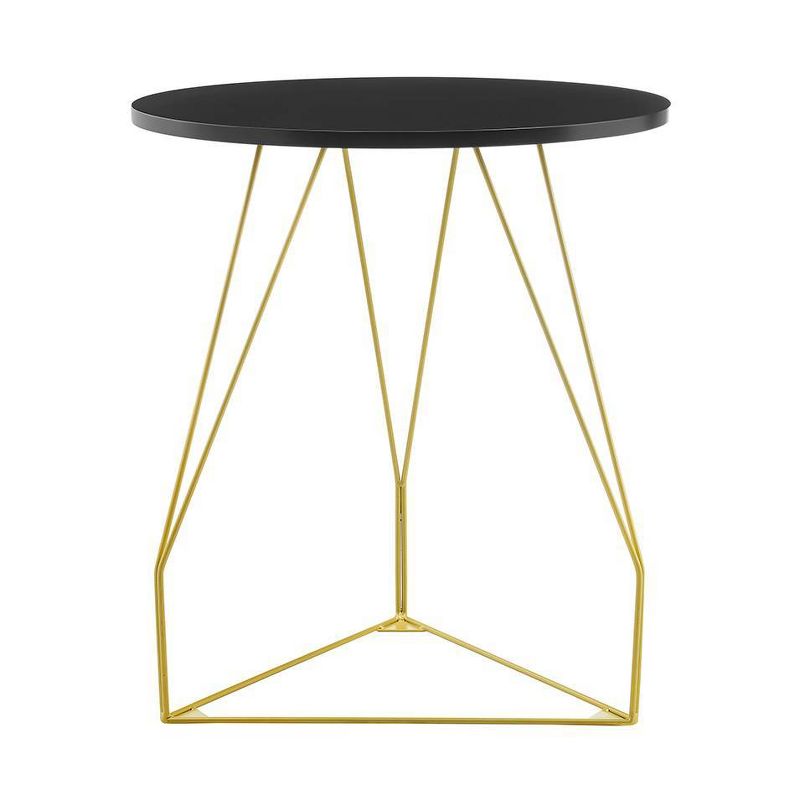 Orlando Accent Table Black/Gold - Finch, 1 of 8