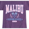 Girls' - Barbie - Malibu Varsity Fitted Short Sleeve Graphic T-Shirt - 2 of 4