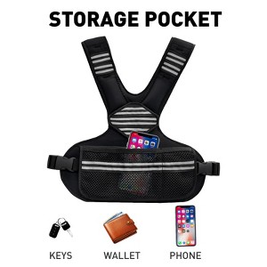 Adult Adjustable Weight Vest, 4-10lb/6-20lb, with 6 Weights, for Strength Training, Heavy Weight Vest with Reflective Strips, Unisex - 1 of 4