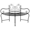 Tree Bench Black Steel 59 in diameter Durable Tree BenchvidaXL - 4 of 4