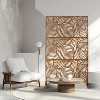 CAVINAS Patio Decorative Screen Metal Fence Privacy Screen with Leaf Pattern for Outside and Garden, 76" H×48" W - 2 of 4