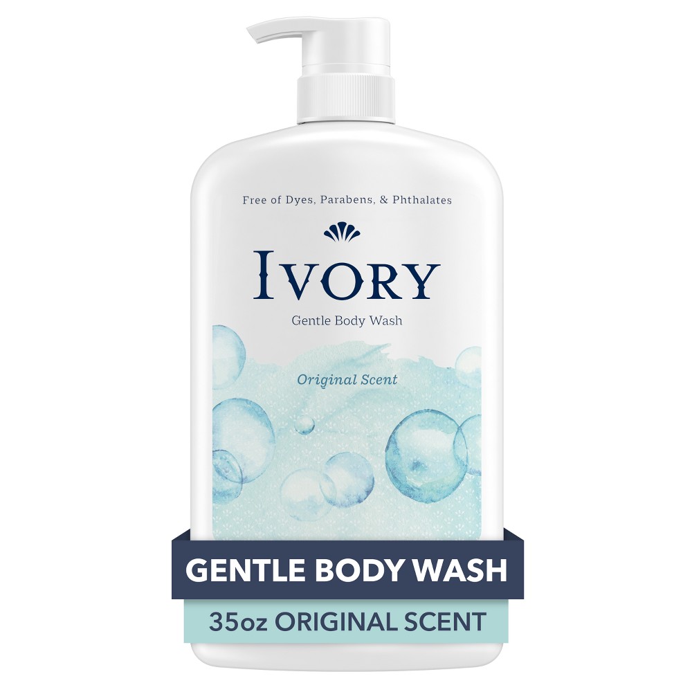 Photos - Shower Gel Ivory Mild & Gentle Body Wash - Original Scent - 35 fl oz