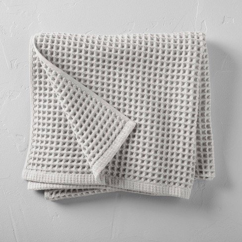 Grey Organic Waffle Washcloth + Reviews