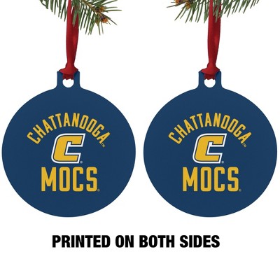 University of Tennessee at Chattanooga Mocs Aluminum Holiday Christmas Tree Ornament