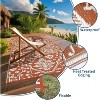 Outdoor Rug for Patios Waterproof Clearance Reversible Patio Mat Plastic Straw Rug RV Camping Mat Outside Carpet for Camping RV,Porch,Deck - 3 of 4