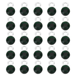 Unique Bargains Metal Bulk Elegant DIY Crafts Jewelry Making Birthstone Pendant 50 Pcs - 1 of 4