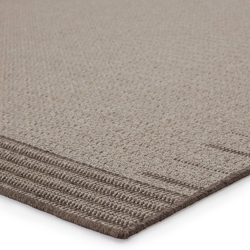 Poerava Indoor/Outdoor Border Area Rug Gray/Taupe - Jaipur Living, 3 of 8