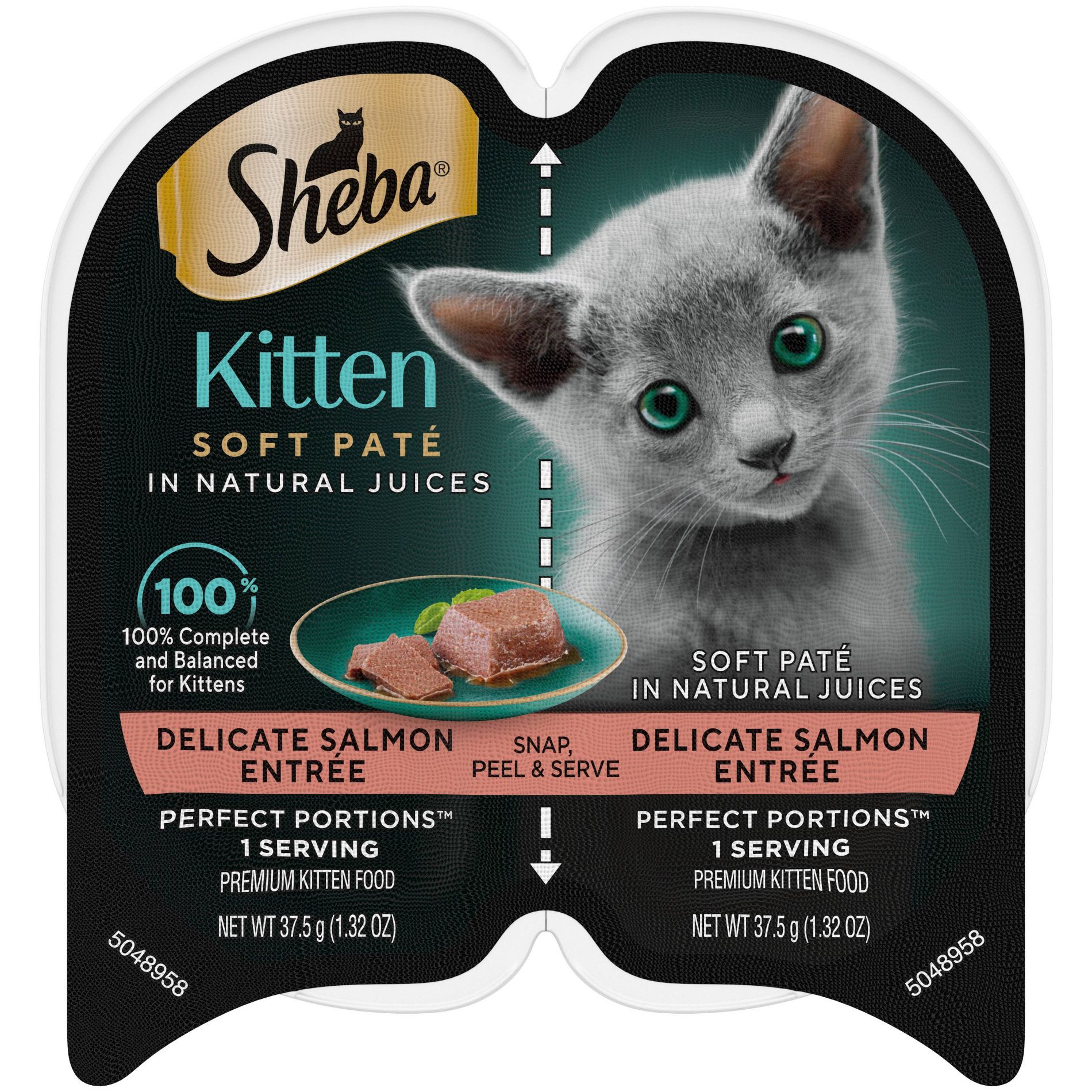 Sheba Perfect Portions Salmon Flavor Soft Pate Kitten Wet Cat Food - 2.64oz