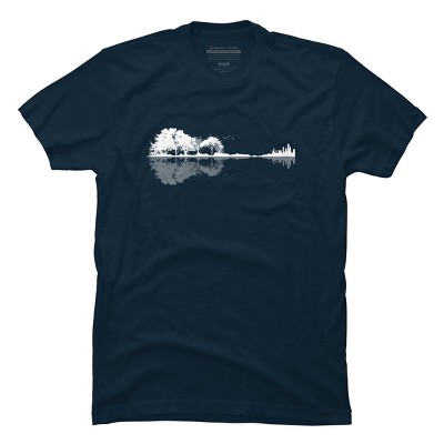 Men's Design By Humans Nature Guitar By Maryedenoa T-Shirt